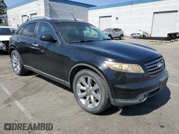 2005 Infiniti FX35 with VIN JNRAS08U85X104207, listed as a Copart auction lot 62964824 with 204,913 mi miles and Clean Title. Bid and sale history available at carsss.com. Image 4.