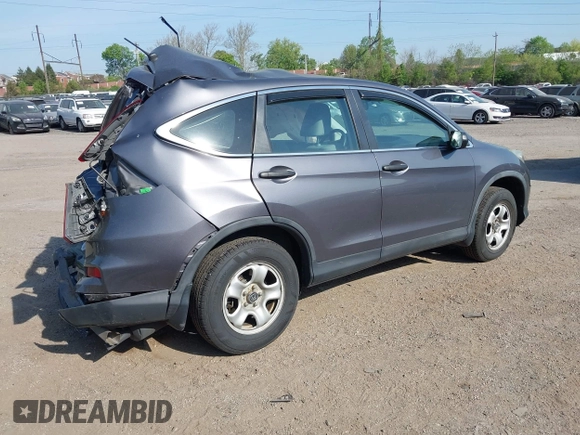 2015 Honda CR-V LX with VIN 5J6RM4H30FL021398, listed as a IAAI auction lot 42109029 with 80,448 mi miles and . Bid and sale history available at DreamBid. Image 4.