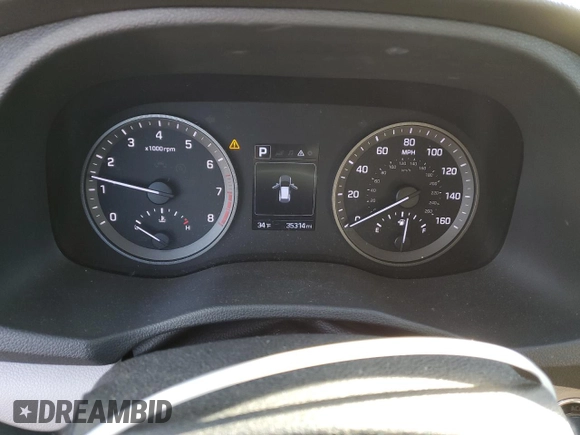 2017 Hyundai Tucson Value with VIN KM8J3CA27HU548767, listed as a Copart auction lot 83181904 with 35,314 mi miles and Salvage Title. Bid and sale history available at carsss.com. Image 9.