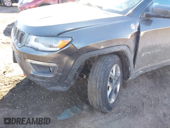 2017 Jeep Compass Trailhawk with VIN 3C4NJDDB8HT666169, listed as a IAAI auction lot 41434519 with 143,263 mi miles and . Bid and sale history available at DreamBid. Image 6.