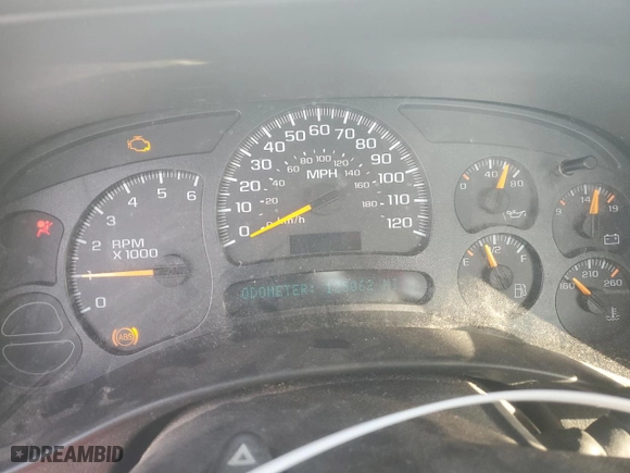 2005 Chevrolet Silverado 1500 Work Truck with VIN 1GCEC14X35Z319745, listed as a Copart auction lot 45786035 with 125,062 mi miles and Salvage Title. Bid and sale history available at carsss.com. Image 9.