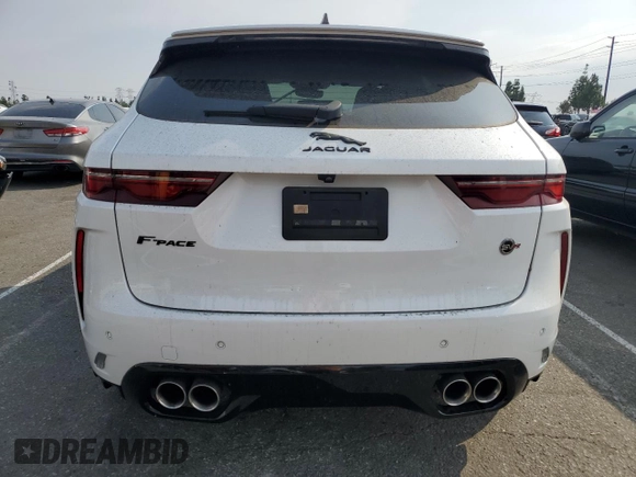 2023 Jaguar F-Pace SVR with VIN SADCZ2EE4PA708358, listed as a Copart auction lot 72276874 with 17,889 mi miles and Salvage Title. Bid and sale history available at DreamBid. Image 6.
