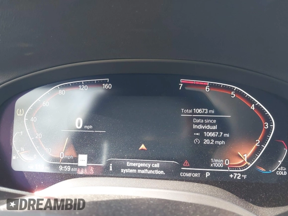 2024 BMW X3 sDrive30i with VIN 5UX43DP08R9U80981, listed as a IAAI auction lot 41801168 with 10,673 mi miles and . Bid and sale history available at DreamBid. Image 7.