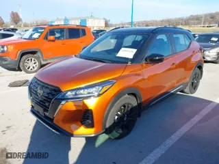 2021 Nissan Kicks SR with VIN 3N1CP5DV0ML563668, listed as a IAAI auction lot 41092426 with 12,084 mi miles. Bid and sale history available at carsss.com. Image 2.