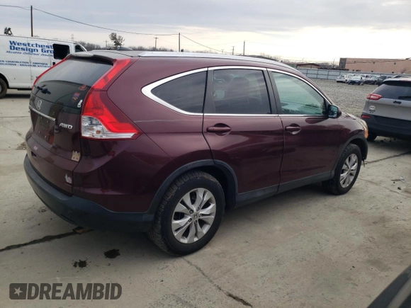 2014 Honda CR-V EX-L with VIN 5J6RM4H73EL077157, listed as a Copart auction lot 47402895 with 173,497 mi miles and Salvage Title. Bid and sale history available at DreamBid. Image 3.