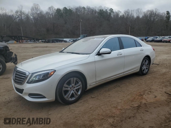 2017 Mercedes-Benz S 550 with VIN WDDUG8CB2HA318206, listed as a Copart auction lot 43399165 with 64,650 mi miles and Salvage Title. Bid and sale history available at carsss.com. Image 1.