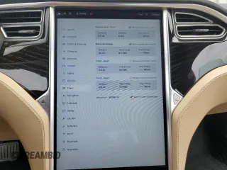 2016 Tesla Model S 70 with VIN 5YJSA1E14GF162187, listed as a Copart auction lot 59308185 with 98,088 mi miles and Salvage title. Bid and sale history available at DreamBid. Image 9.