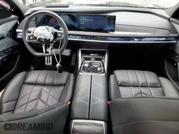 2024 BMW 7 Series 760i xDrive with VIN WBA33EJ05RCS20369, listed as a Copart auction lot 58822485 with 14,554 mi miles and Salvage title. Bid and sale history available at DreamBid. Image 8.