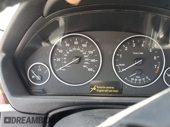 2014 BMW 3 Series 328i with VIN WBA3C1C53EK112799, listed as a Copart auction lot 61493585 with Not provided miles and Salvage title. Bid and sale history available at DreamBid. Image 9.