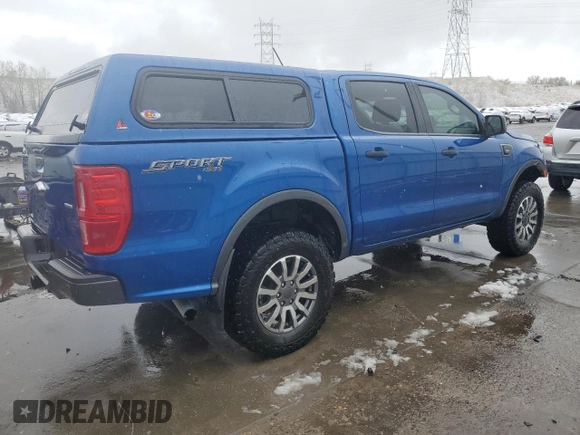 2019 Ford Ranger XL with VIN 1FTER4FH6KLA55523, listed as a Copart auction lot 53839545 with 16,847 mi miles and Salvage Title. Bid and sale history available at carsss.com. Image 3.