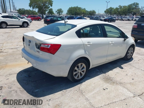 2013 Kia Rio SX with VIN KNADN4A33D6174454, listed as a IAAI auction lot 42032612 with 157,199 mi miles. Bid and sale history available at carsss.com. Image 4.