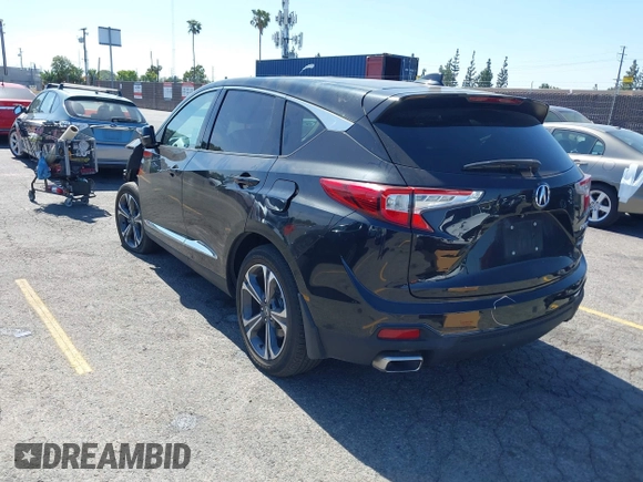 2022 Acura RDX Advance with VIN 5J8TC2H75NL014257, listed as a IAAI auction lot 42254859 with 24,825 mi miles and . Bid and sale history available at DreamBid. Image 3.