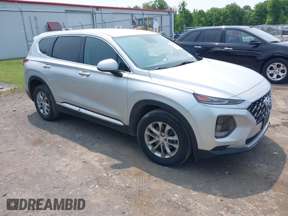 2019 Hyundai Santa Fe SE z VIN 5NMS2CAD2KH058961, wystawiony jako IAAI lot #42395683 z przebiegiem 81 228 mil mil oraz . Historia ofert i sprzedaży dostępna na DreamBid. Obrazek 1.