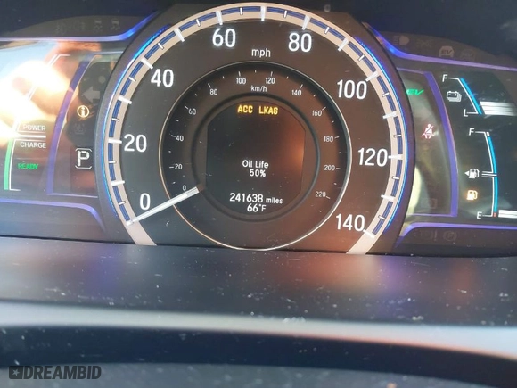 2017 Honda Accord Hybrid EX-L with VIN JHMCR6F5XHC004090, listed as a IAAI auction lot 41934241 with 241,638 mi miles. Bid and sale history available at carsss.com. Image 7.