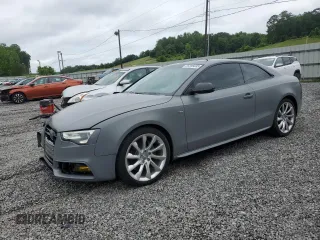 2015 Audi A5 Premium Plus z VIN WAUMFAFR1FA050448, wystawiony jako Copart lot #55596695 z przebiegiem 77 154 mil mil oraz Szkoda całkowita • Salvage title. Historia ofert i sprzedaży dostępna na DreamBid. Obrazek 1.