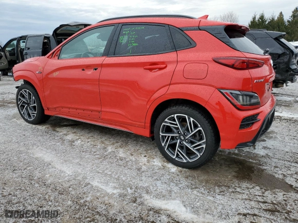 2023 Hyundai Kona Limited with VIN KM8K5CA36PU006534, listed as a Copart auction lot 47054765 with 44,881 mi miles and Salvage Title. Bid and sale history available at carsss.com. Image 2.