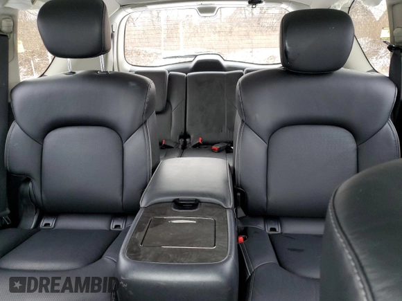 2024 Infiniti QX80 LUXE with VIN JN8AZ2AE4R9328082, listed as a Copart auction lot 45181285 with 27,999 mi miles and Salvage Title. Bid and sale history available at carsss.com. Image 10.