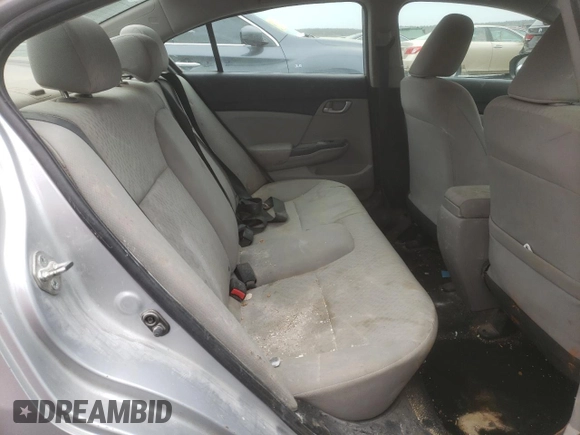 2015 Honda Civic Sedan LX with VIN 2HGFB2F55FH549248, listed as a Copart auction lot 51547385 with 124,012 mi miles and Salvage Title. Bid and sale history available at carsss.com. Image 10.