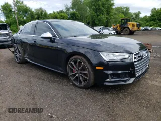2018 Audi S4 Prestige with VIN WAUC4AF47JA081945, listed as a Copart auction lot 56495464 with 56,718 mi miles and Salvage Title. Bid and sale history available at carsss.com. Image 4.