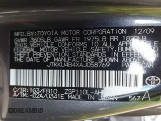 2010 Scion xD with VIN JTKKU4B4XAJ058769, listed as a IAAI auction lot 42243383 with 179,740 mi miles and . Bid and sale history available at DreamBid. Image 9.