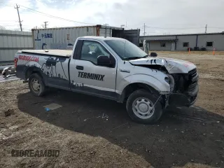 2018 Ford F-150 XL with VIN 1FTMF1CB4JKE24807, listed as a Copart auction lot 46630145 with 114,564 mi miles and Salvage Title. Bid and sale history available at carsss.com. Image 4.