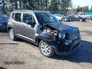 2019 Jeep Renegade Latitude z VIN ZACNJBBB4KPK59713, wystawiony jako IAAI lot #41878767 z przebiegiem 28 677 mil mil oraz . Historia ofert i sprzedaży dostępna na DreamBid. Obrazek 1.