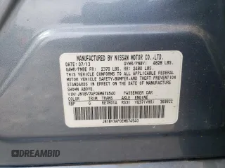 2014 Infiniti Q50 Sport with VIN JN1BV7AP0EM674540, listed as a Copart auction lot 56385455 with 130,362 mi miles and Salvage title. Bid and sale history available at DreamBid. Image 12.