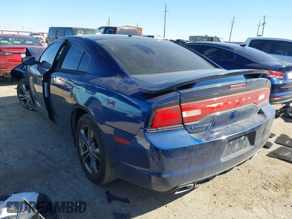 2014 Dodge Charger SXT with VIN 2C3CDXJGXEH255123, listed as a IAAI auction lot 41679977 with 153,032 mi miles. Bid and sale history available at carsss.com. Image 3.