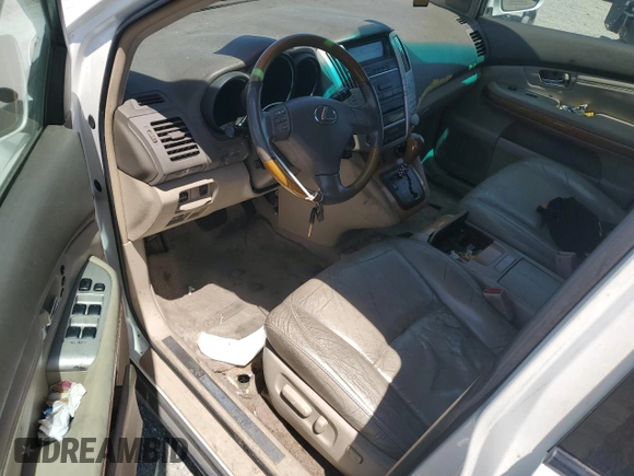 2007 Lexus RX 350 with VIN 2T2HK31U17C032824, listed as a Copart auction lot 56985955 with Not Provided miles and Salvage Title. Bid and sale history available at DreamBid. Image 8.