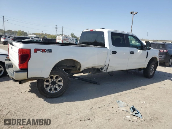 2021 Ford F-350 XL with VIN 1FT8W3B6XMEE13167, listed as a Copart auction lot 75465194 with 103,368 mi miles and Salvage Title. Bid and sale history available at DreamBid. Image 3.