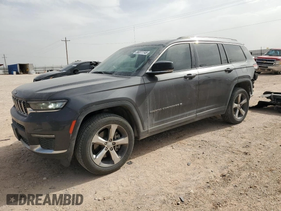 2021 Jeep Grand Cherokee Limited with VIN 1C4RJJBG3M8208322, listed as a Copart auction lot 56377745 with 89,879 mi miles and Salvage title. Bid and sale history available at DreamBid. Image 1.