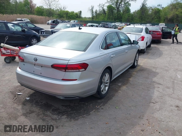 2020 Volkswagen Passat SE with VIN 1VWSA7A31LC027280, listed as a IAAI auction lot 42118675 with 72,165 mi miles and . Bid and sale history available at DreamBid. Image 4.