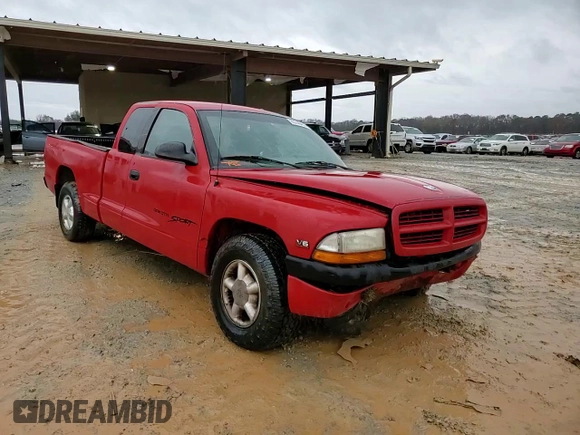 1999 Dodge Dakota SLT with VIN 1B7GL22X4XS210675, listed as a Copart auction lot 85746454 with 203,884 mi miles and Salvage Title. Bid and sale history available at carsss.com. Image 10.