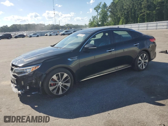 2016 Kia Optima SXL Turbo with VIN 5XXGV4L2XGG020446, listed as a Copart auction lot 58127025 with 66,019 mi miles and Salvage title. Bid and sale history available at DreamBid. Image 1.
