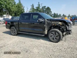 2023 Ford F-150 Lightning Pro with VIN 1FTVW1EV5PWG63666, listed as a Copart auction lot 60998415 with 35,089 mi miles and Salvage title. Bid and sale history available at DreamBid. Image 14.