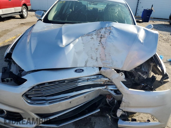 2014 Ford Fusion Titanium with VIN 3FA6P0K90ER228580, listed as a Copart auction lot 49986585 with Not Provided miles and Salvage Title. Bid and sale history available at DreamBid. Image 12.