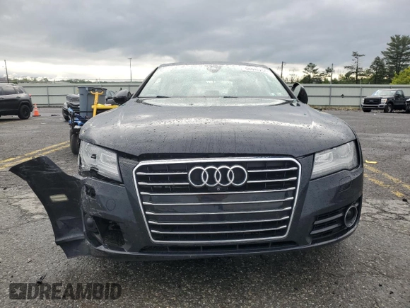 2014 Audi A7 Premium Plus with VIN WAUWGAFC4EN156501, listed as a Copart auction lot 58092255 with Not provided miles and Salvage title. Bid and sale history available at DreamBid. Image 5.