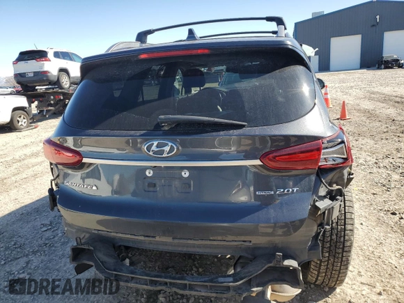 2020 Hyundai Santa Fe SEL with VIN 5NMS3CAA9LH219214, listed as a Copart auction lot 45949995 with 82,567 mi miles and Salvage Title. Bid and sale history available at carsss.com. Image 6.