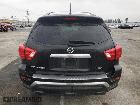 2018 Nissan Pathfinder SV with VIN 5N1DR2MN2JC670332, listed as a Copart auction lot 82413304 with 67,791 mi miles and Salvage Title. Bid and sale history available at carsss.com. Image 6.