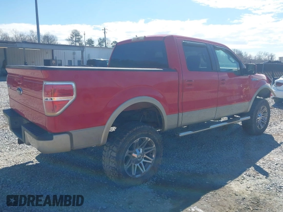 2009 Ford F-150 XL with VIN 1FTPW12V89FA93890, listed as a IAAI auction lot 41649009 with 185,088 mi miles. Bid and sale history available at carsss.com. Image 4.