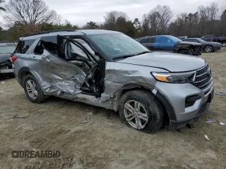 2021 Ford Explorer XLT with VIN 1FMSK8DH2MGA57763, listed as a Copart auction lot 43480875 with 35,545 mi miles and Salvage Title. Bid and sale history available at carsss.com. Image 4.