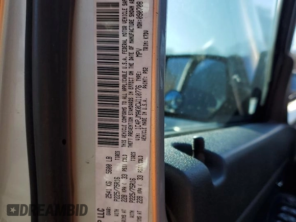2012 Jeep Liberty Sport with VIN 1C4PJMAK0CW110776, listed as a Copart auction lot 47280735 with 105,912 mi miles and Clean Title. Bid and sale history available at DreamBid. Image 13.