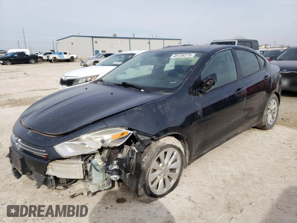 2014 Dodge Dart Aero with VIN 1C3CDFDH4ED718157, listed as a Copart auction lot 45126275 with 162,921 mi miles and Clean Title. Bid and sale history available at carsss.com. Image 1.