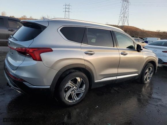 2022 Hyundai Santa Fe SEL with VIN 5NMS34AJ4NH471218, listed as a Copart auction lot 44009305 with 76,675 mi miles and Salvage Title. Bid and sale history available at carsss.com. Image 3.