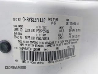 2008 Chrysler PT Cruiser Touring with VIN 3A8FY58B88T110596, listed as a IAAI auction lot 42123751 with 82,372 mi miles and . Bid and sale history available at carsss.com. Image 9.