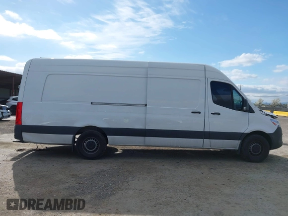 2023 Mercedes-Benz Sprinter Cargo with VIN W1Y4NDHY9PT152903, listed as a IAAI auction lot 41901044 with 25,052 mi miles and . Bid and sale history available at carsss.com. Image 13.