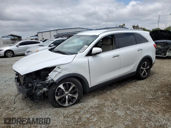 2017 Kia Sorento EX z VIN 5XYPH4A57HG301802, wystawiony jako Copart lot #55183885 z przebiegiem 128 064 mil mil oraz Szkoda całkowita • Salvage title. Historia ofert i sprzedaży dostępna na DreamBid. Obrazek 1.