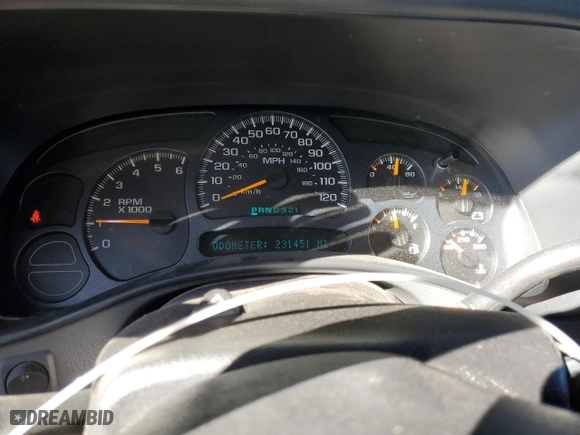 2003 Chevrolet Silverado 1500 LT with VIN 1GCEK19T73E278744, listed as a Copart auction lot 46355815 with 231,451 mi miles and Salvage Title. Bid and sale history available at carsss.com. Image 9.