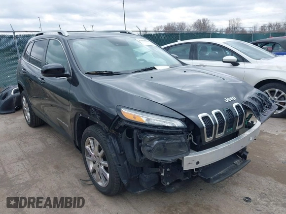 2014 Jeep Cherokee Limited with VIN 1C4PJLDS4EW115066, listed as a IAAI auction lot 41850944 with 125,980 mi miles. Bid and sale history available at carsss.com. Image 1.