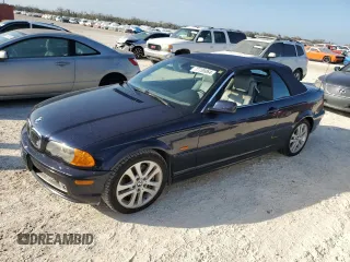 2003 BMW 3 Series 330Ci with VIN WBABS53423JU96915, listed as a Copart auction lot 77735064 with 0 mi miles and Salvage Title. Bid and sale history available at carsss.com. Image 1.